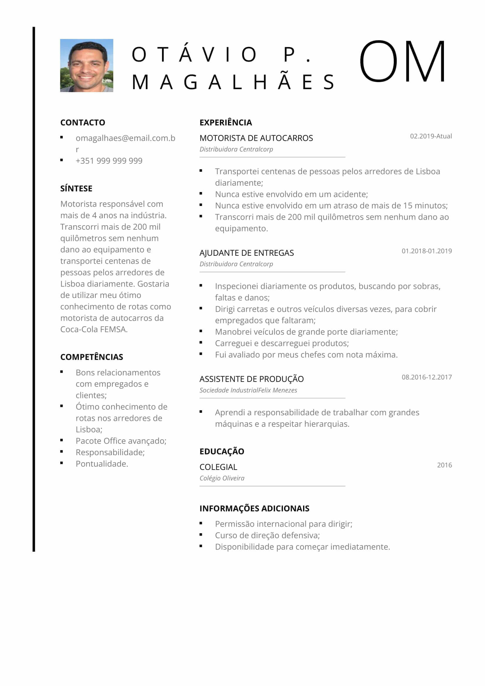 Exemplos de curriculum vitae: currículos preenchidos grátis